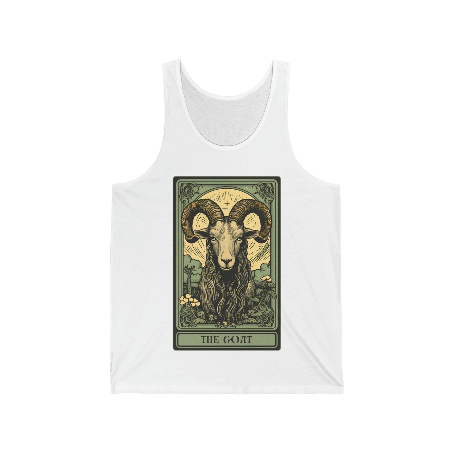 The Goat Tarot Card Tank Top, Animal