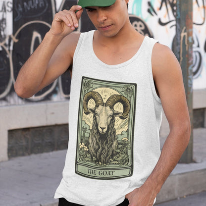 The Goat Tarot Card Tank Top, Animal