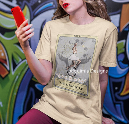 The Unicycle Tarot Card Shirt, Unicyclist Circus