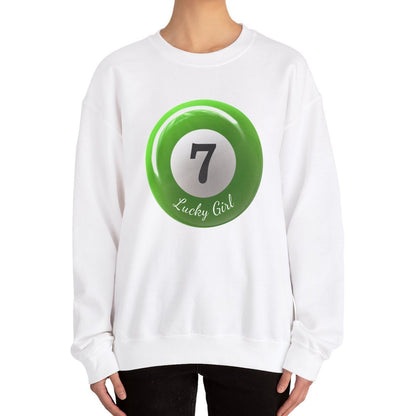 Lucky Girl # 7 Green Ball Sweatshirt