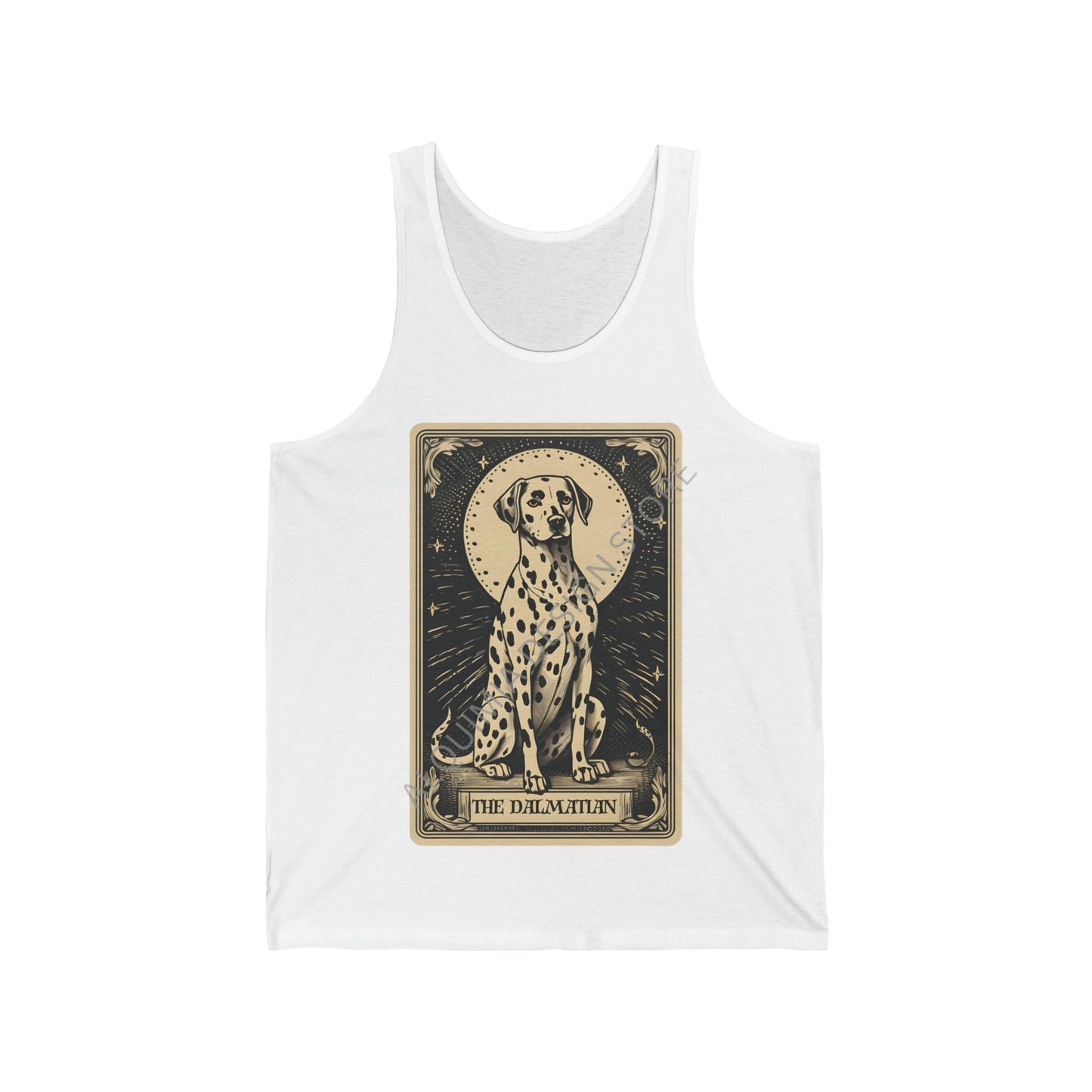 The Dalmatian Dog Tarot Card Tank Top