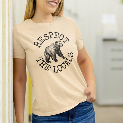 Respect the Locals Bear Shirt, Animal Shirt