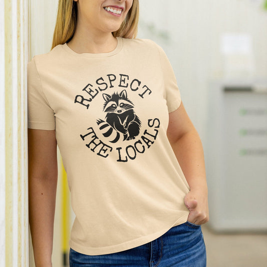 Respect the Locals Raccoon Shirt