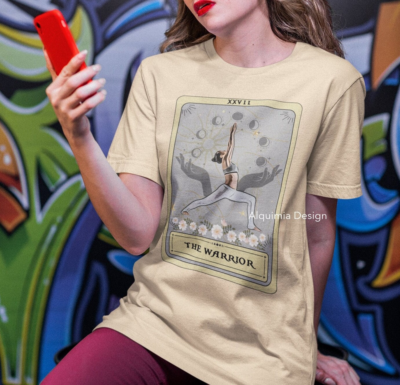 The Warrior Tarot Card Shirt, Yoga Pose