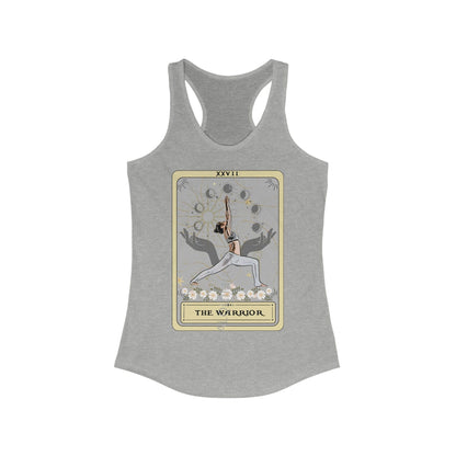 The Warrior Tarot Card Tank Top, Warrior Yoga Pose