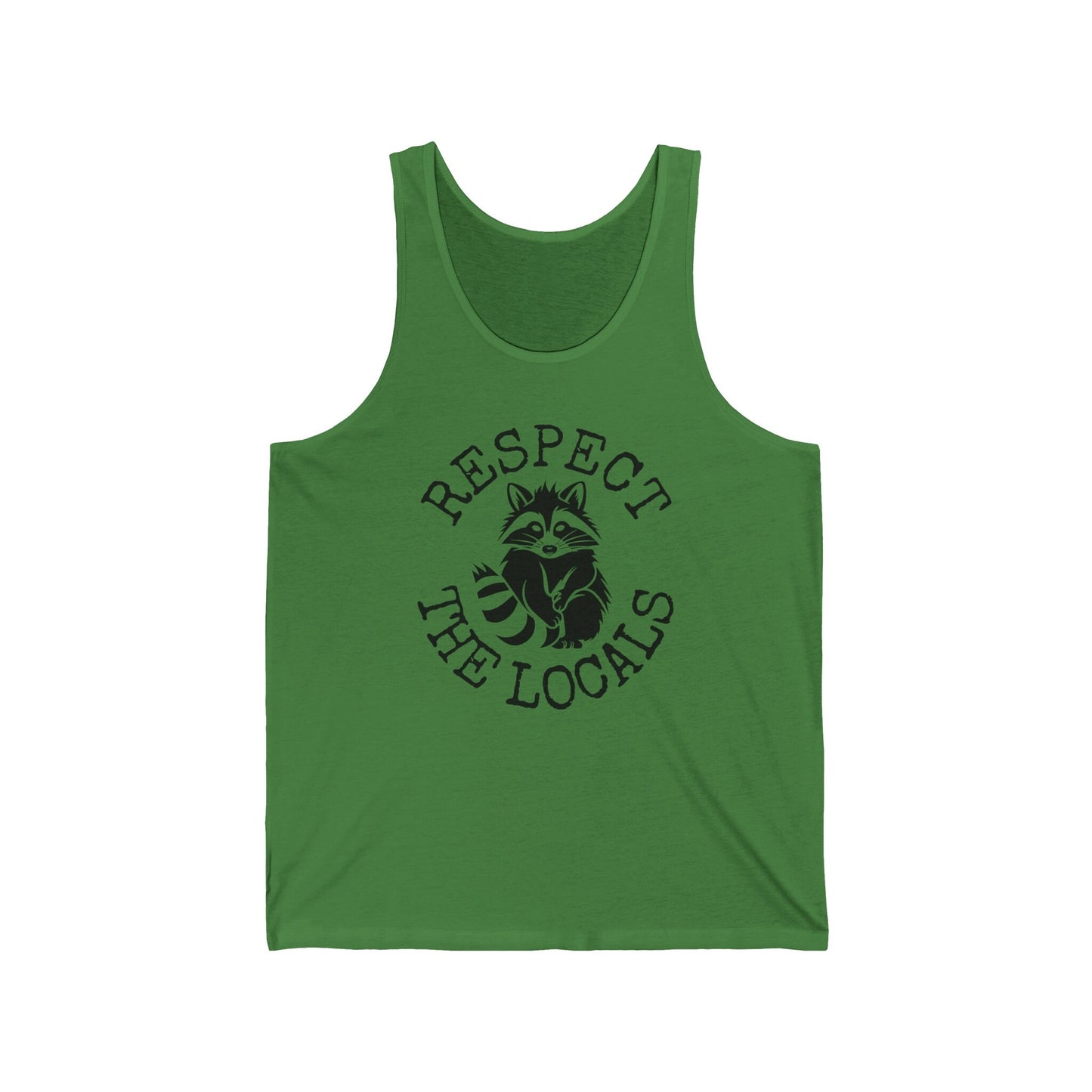 Respect The locals Raccoon Tank Top, Animal Lover