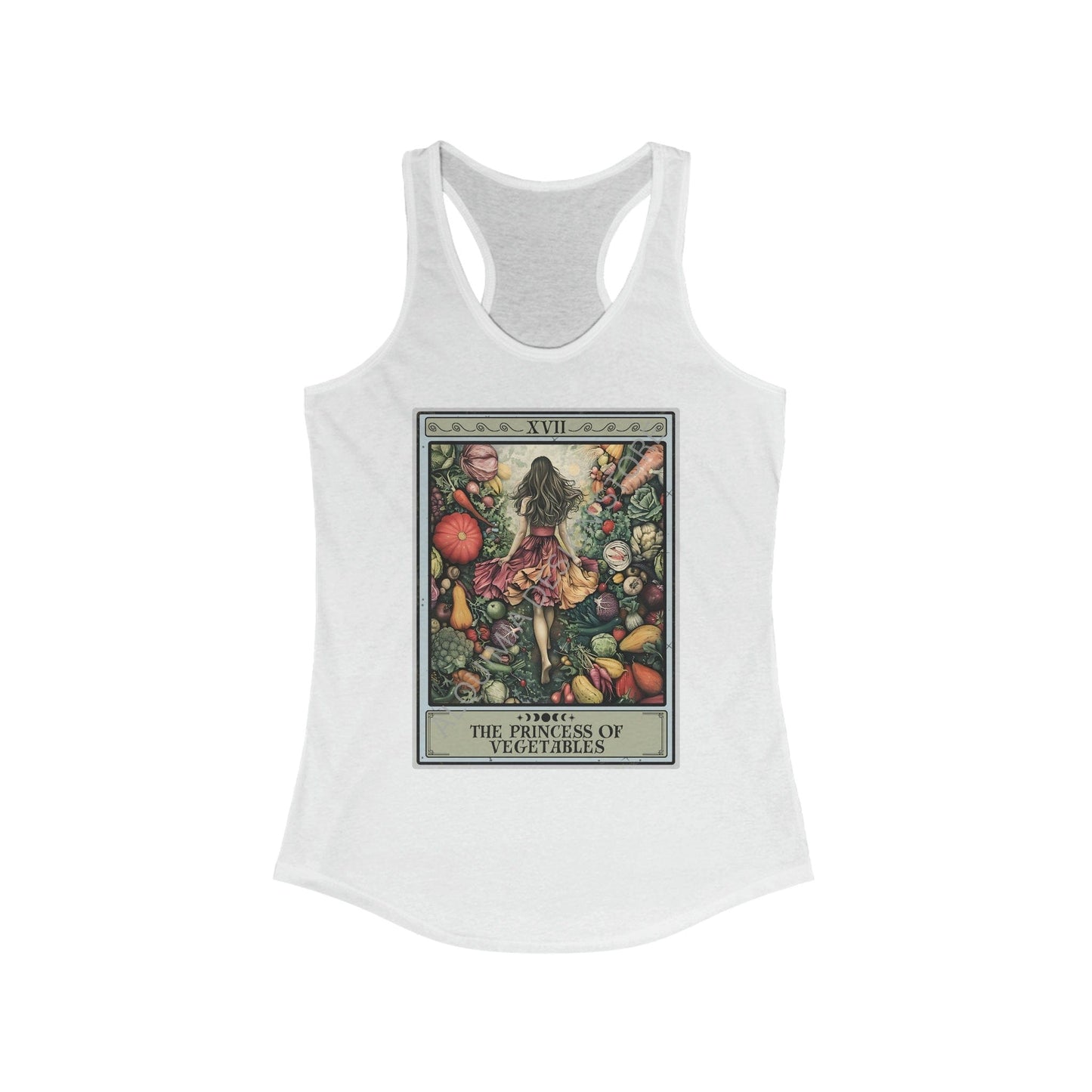 The Princess of Vegetables Tarot Card Tank Top, Gift for Vegan