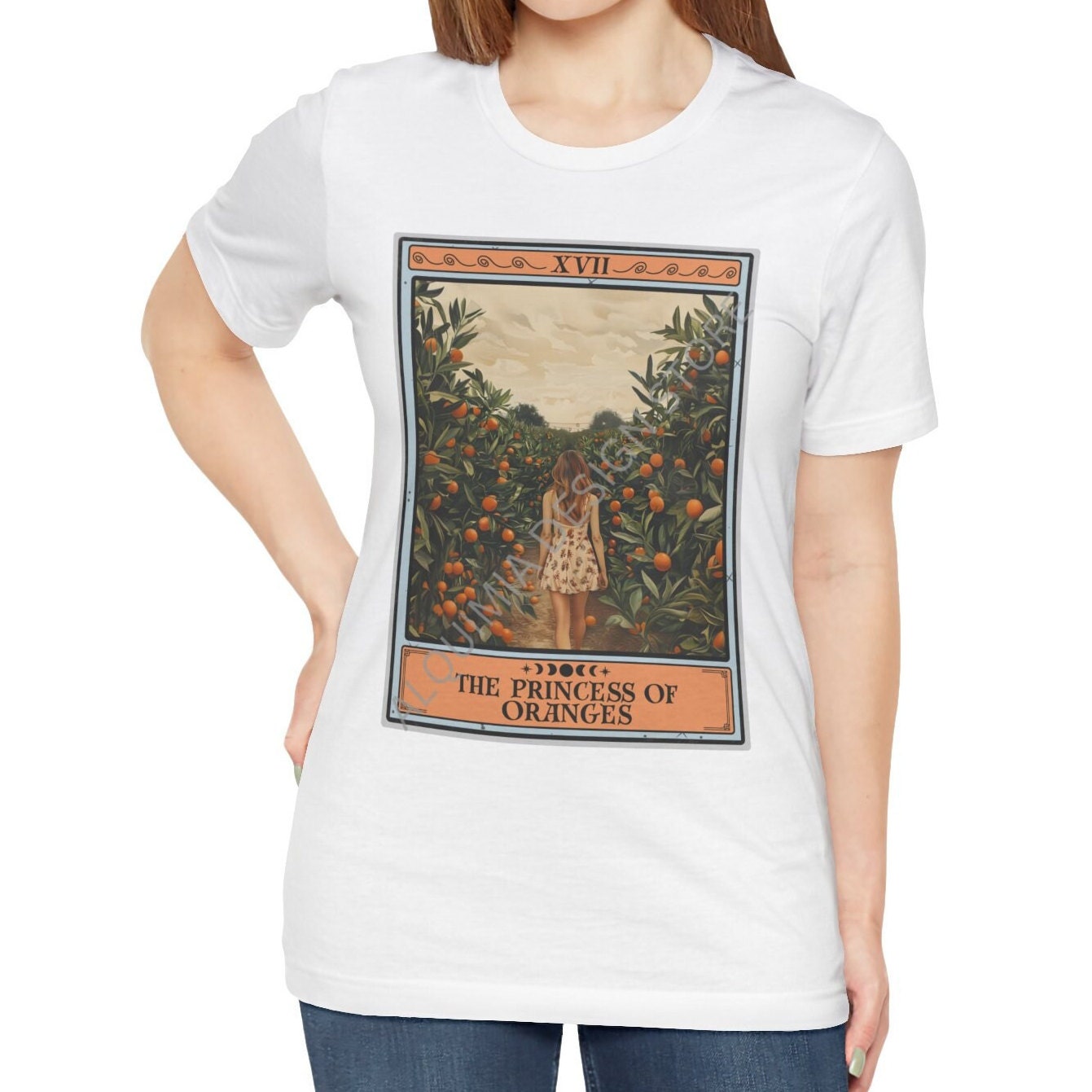 The Princess of Oranges Tarot Card Shirt, Orange Fruit Lover