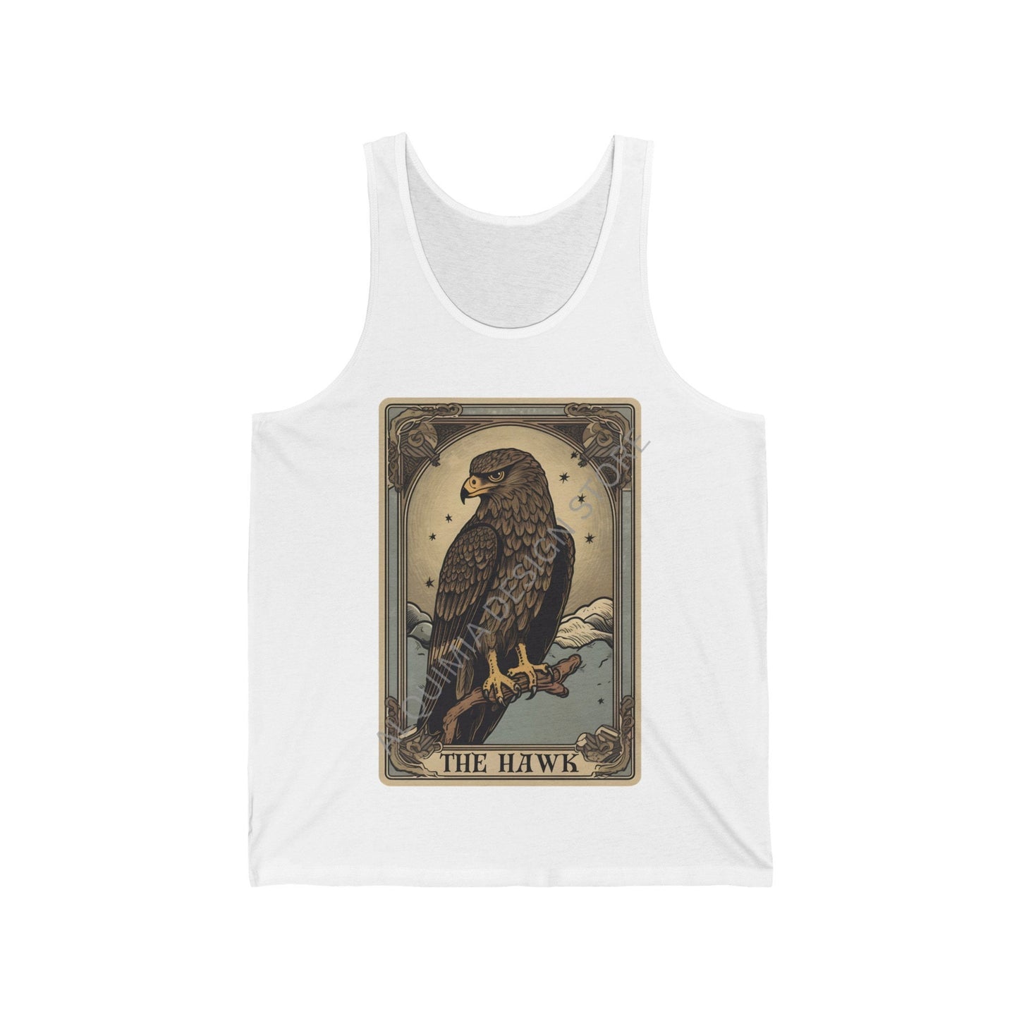 The Hawk Tarot Card Tank Top,  Birds of Prey