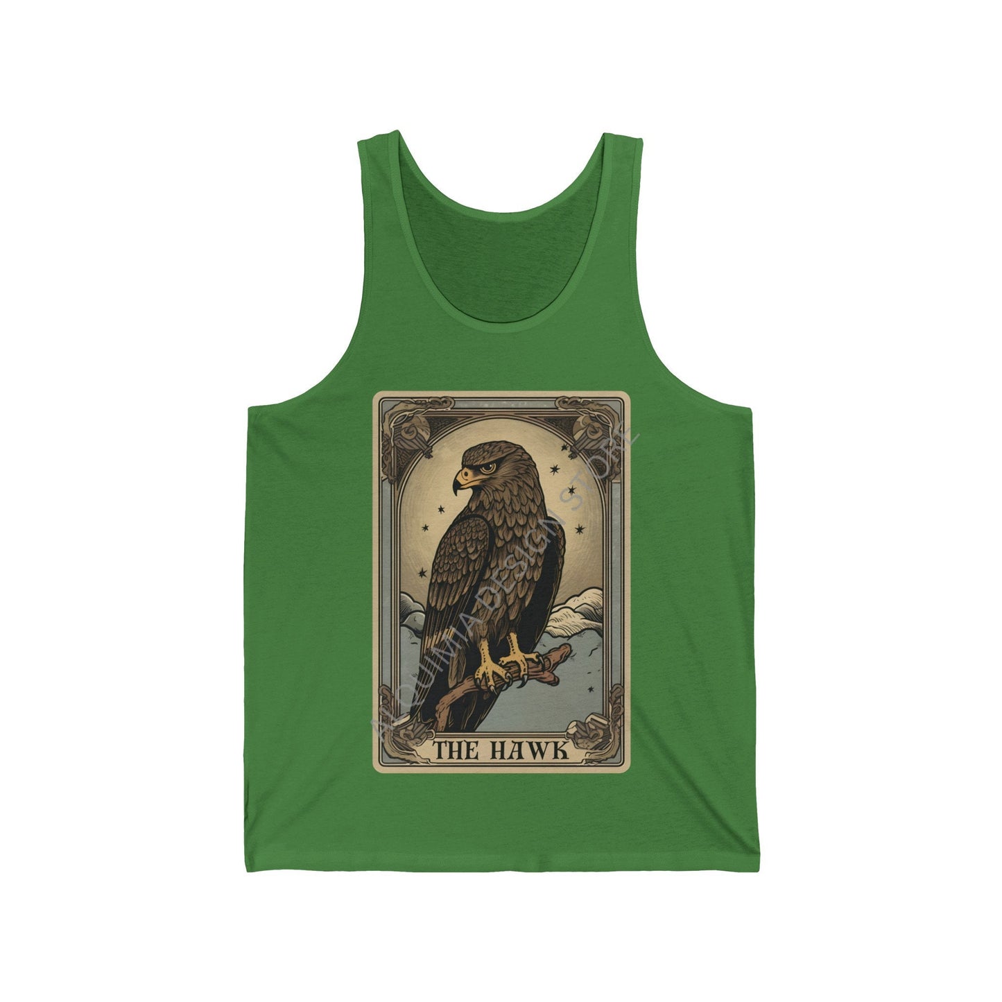 The Hawk Tarot Card Tank Top,  Birds of Prey