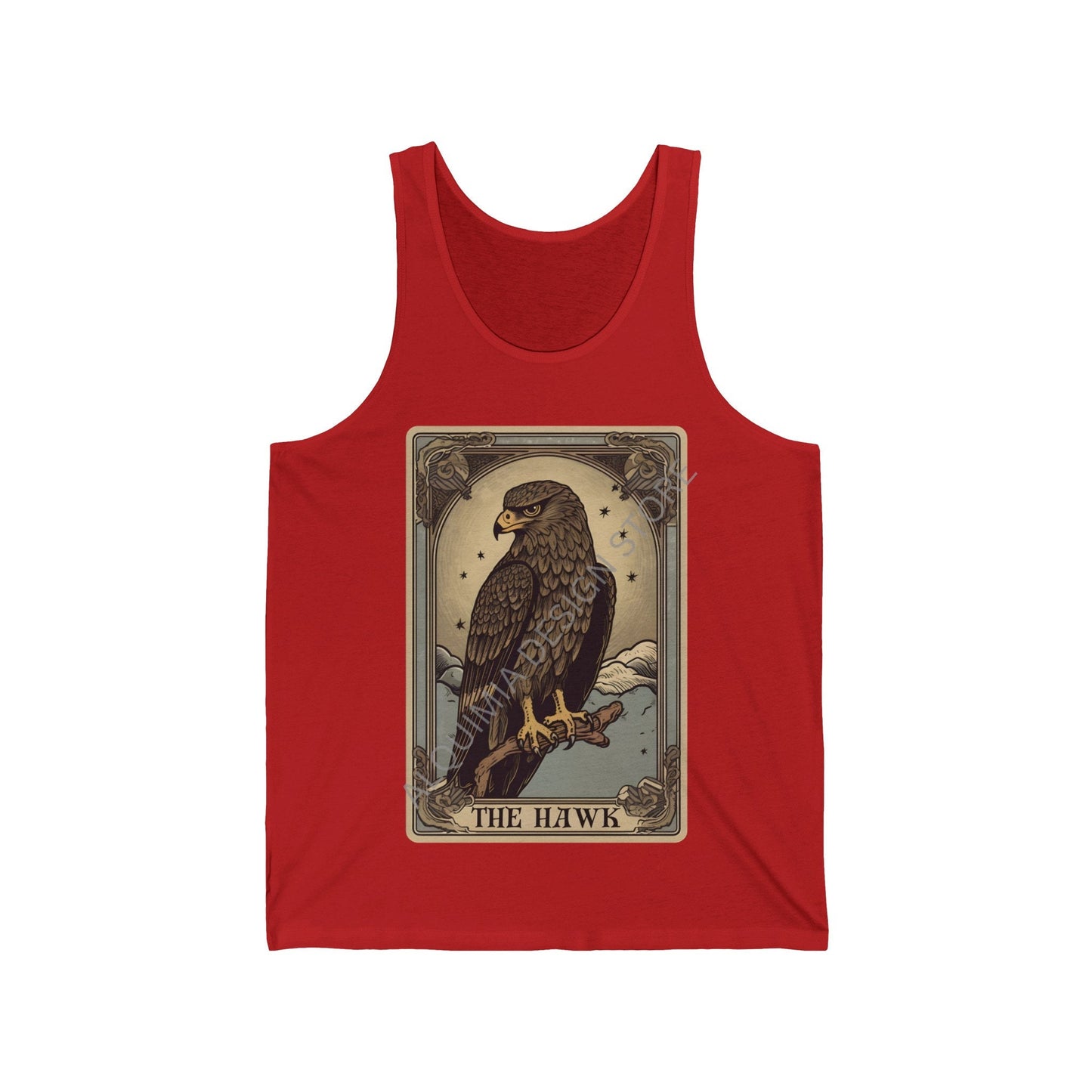 The Hawk Tarot Card Tank Top,  Birds of Prey