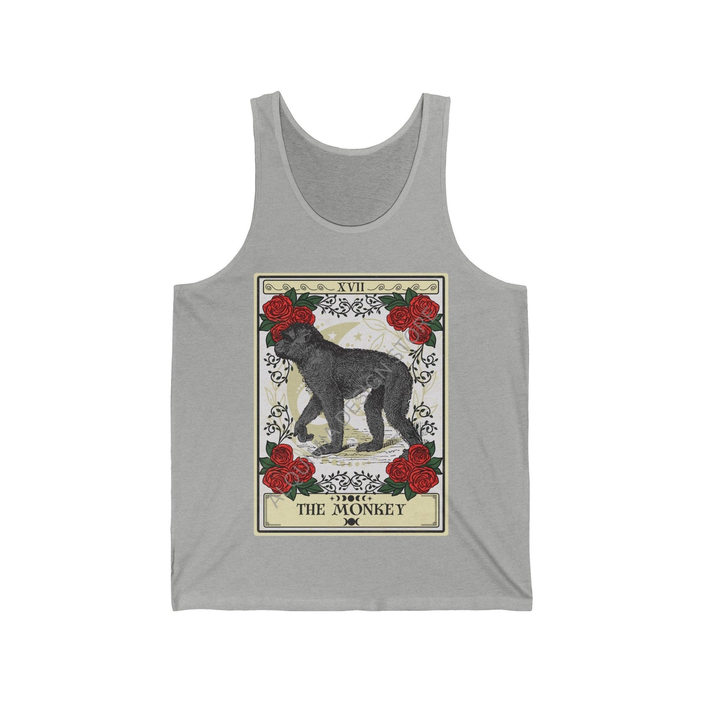 The Monkey Tarot Card Tank Top, Animal Lover