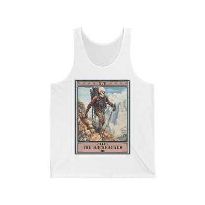 The Backpacker Tarot Card Tank Top, Hiking