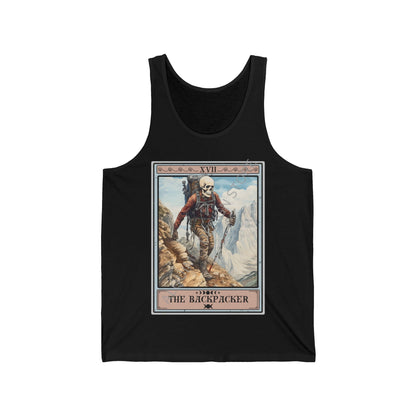 The Backpacker Tarot Card Tank Top, Hiking