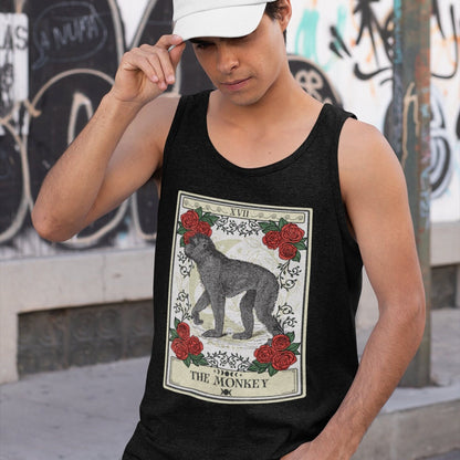 The Monkey Tarot Card Tank Top, Animal Lover