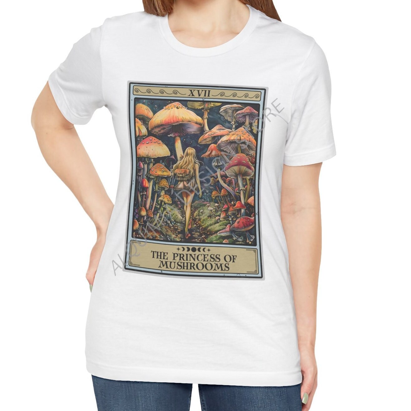 The Princess of Mushrooms Tarot Card Shirt, Mushroom