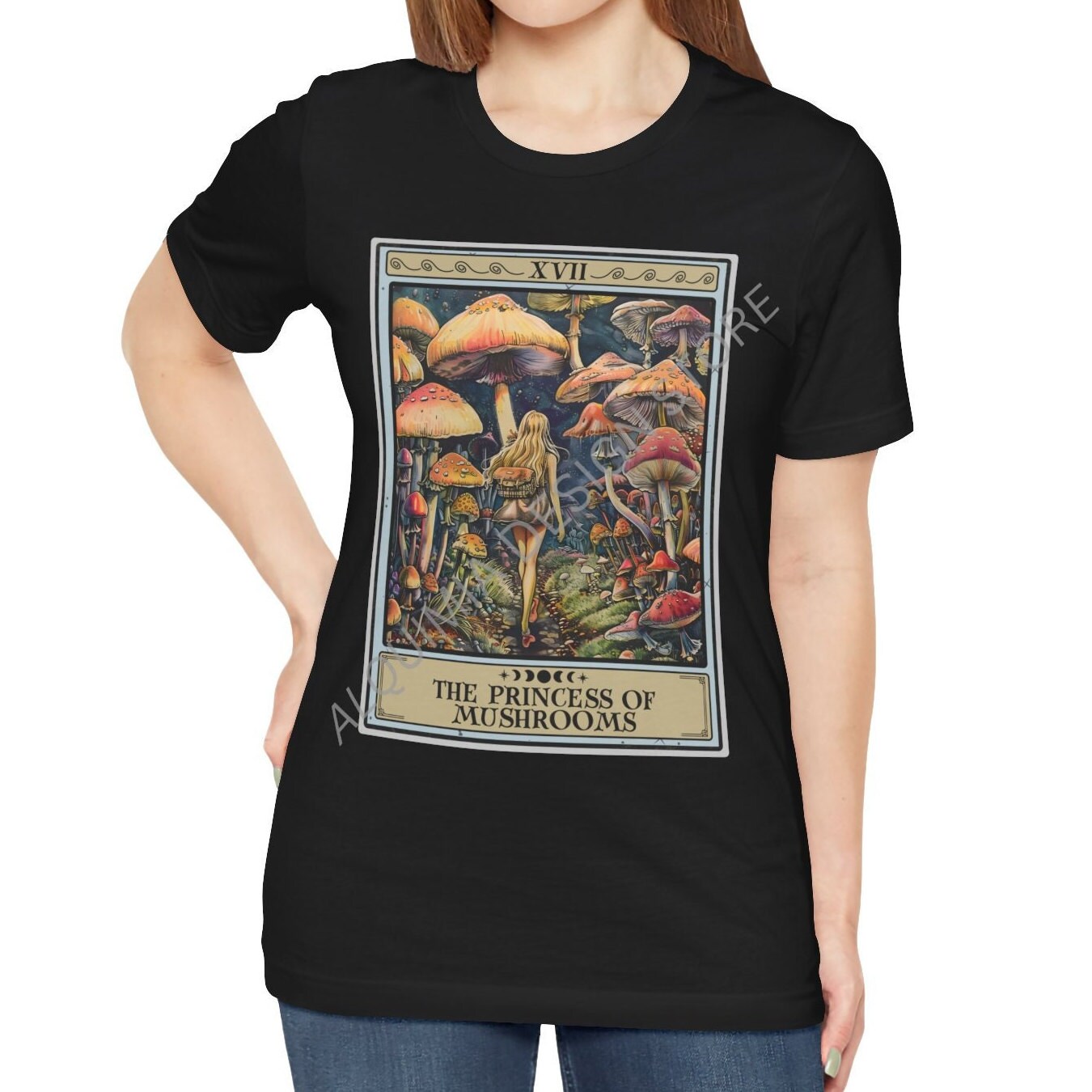 The Princess of Mushrooms Tarot Card Shirt, Mushroom