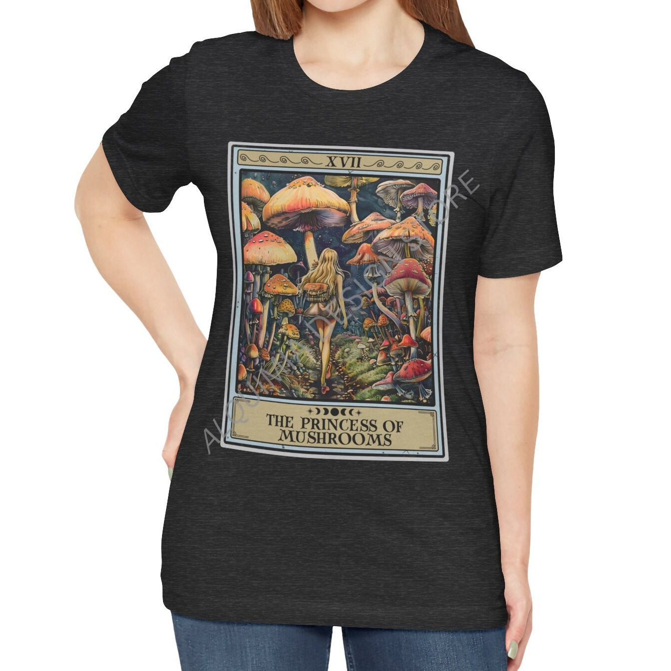 The Princess of Mushrooms Tarot Card Shirt, Mushroom