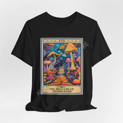 The Princess of Mushrooms Tarot Card Shirt, Mushroom Foraging