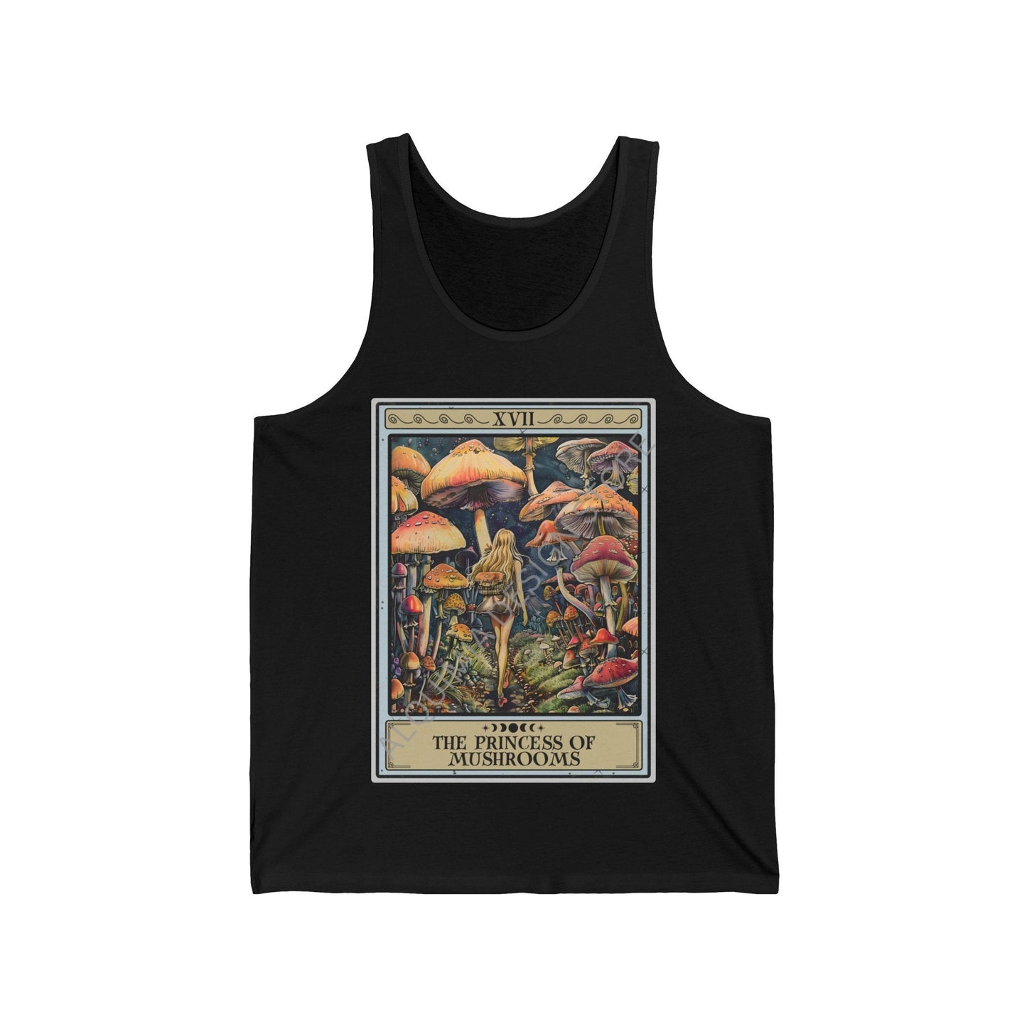 The Princess Of Mushrooms Tarot Card Tank Top