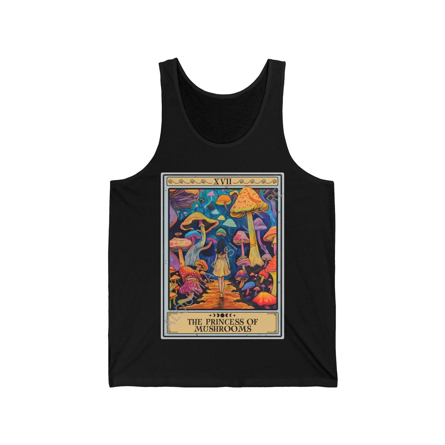 The Princess Of Mushrooms Tarot Card Tank Top, Mushroom