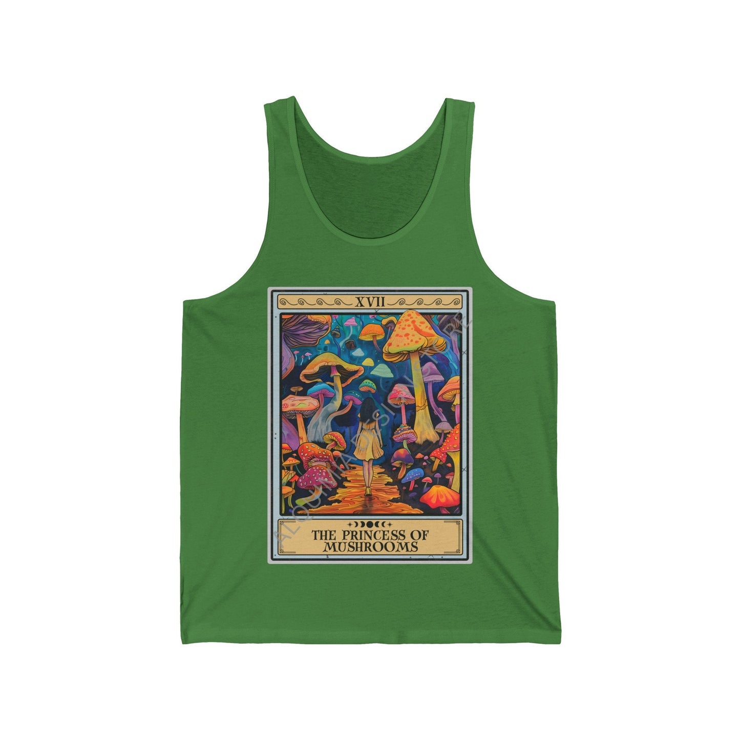 The Princess Of Mushrooms Tarot Card Tank Top, Mushroom