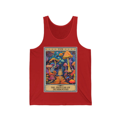 The Princess Of Mushrooms Tarot Card Tank Top, Mushroom