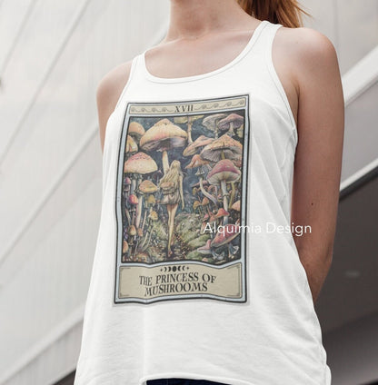 The Princess Of Mushrooms Tarot Card Tank Top