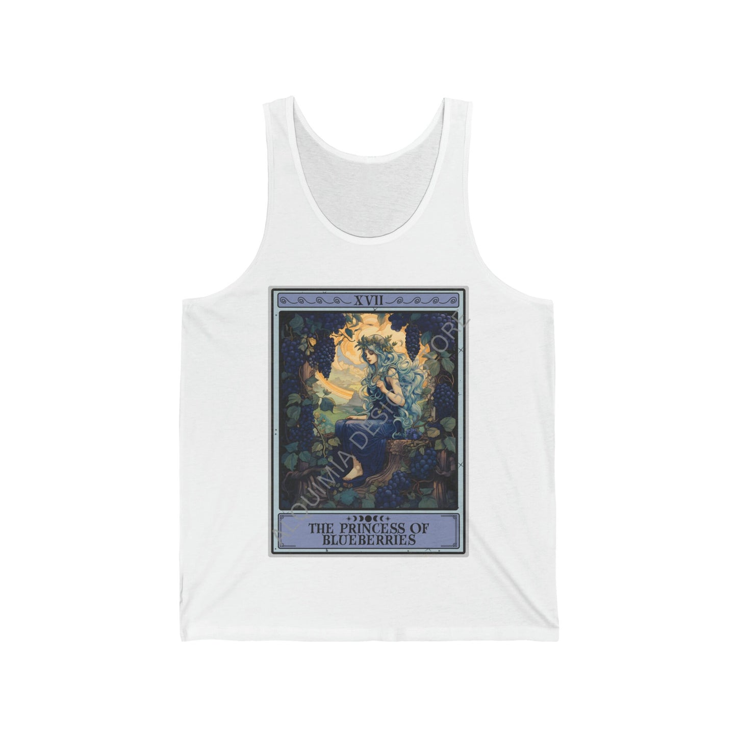 The Princess Of Blueberries Tarot Card Tank Top