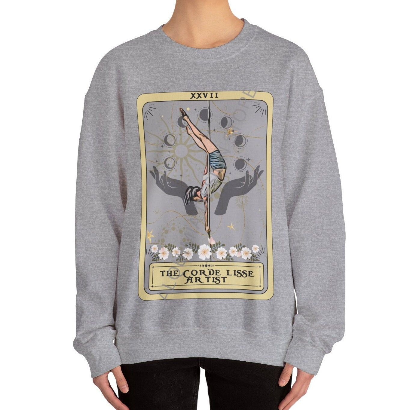 The Corde Lisse Artist Tarot Card Sweatshirt, Aerialist