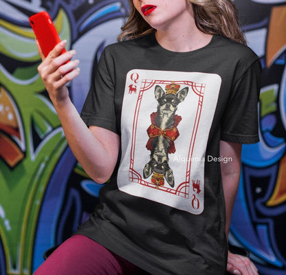 Queen of Chihuahua Poker Card Shirt