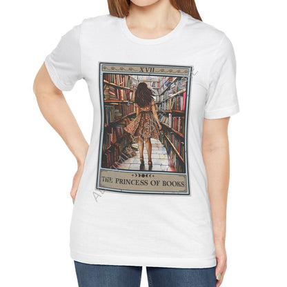 The Princess of Books Tarot Card Shirt, Book Reading