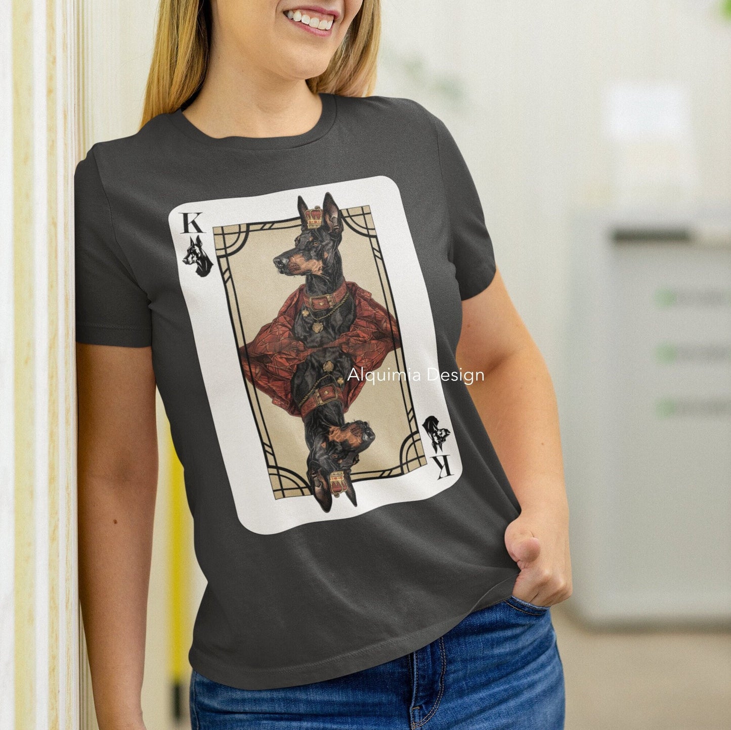 King of Doberman Poker Card Dog Shirt