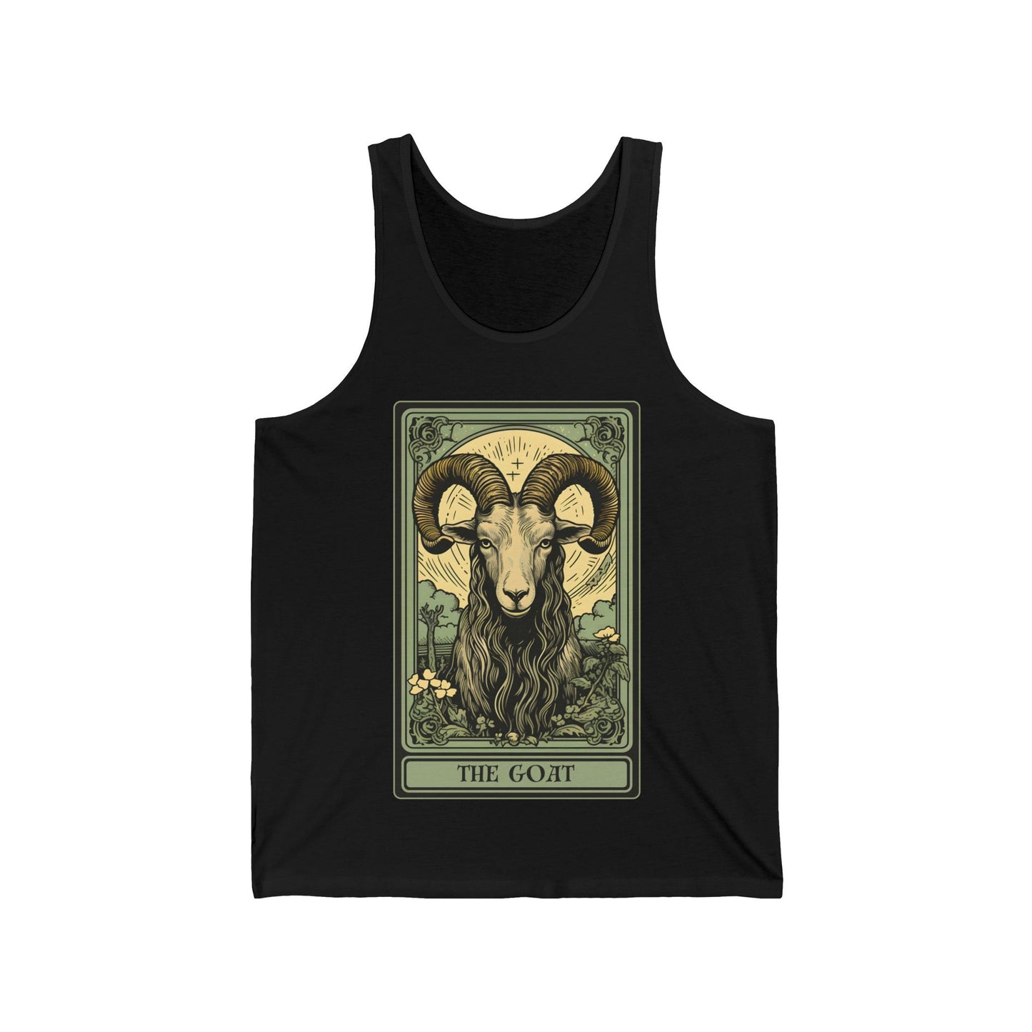 The Goat Tarot Card Tank Top, Animal