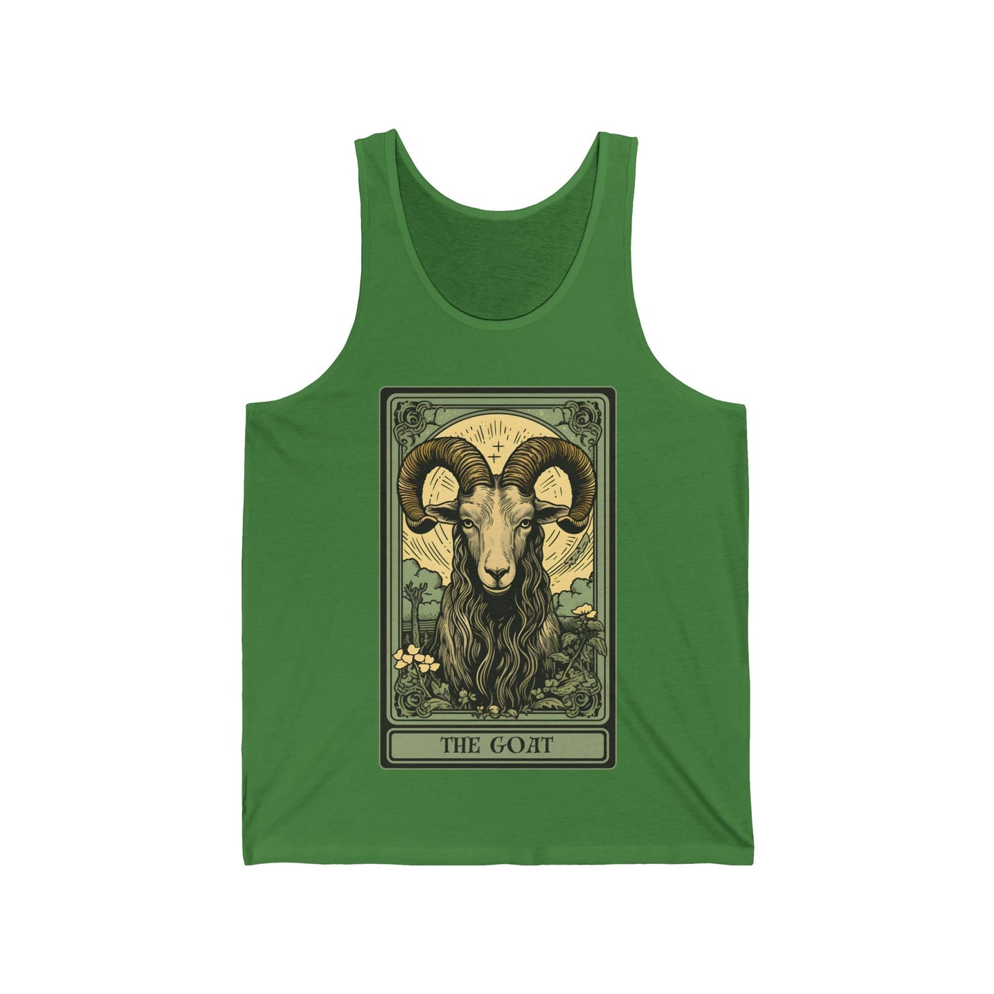 The Goat Tarot Card Tank Top, Animal