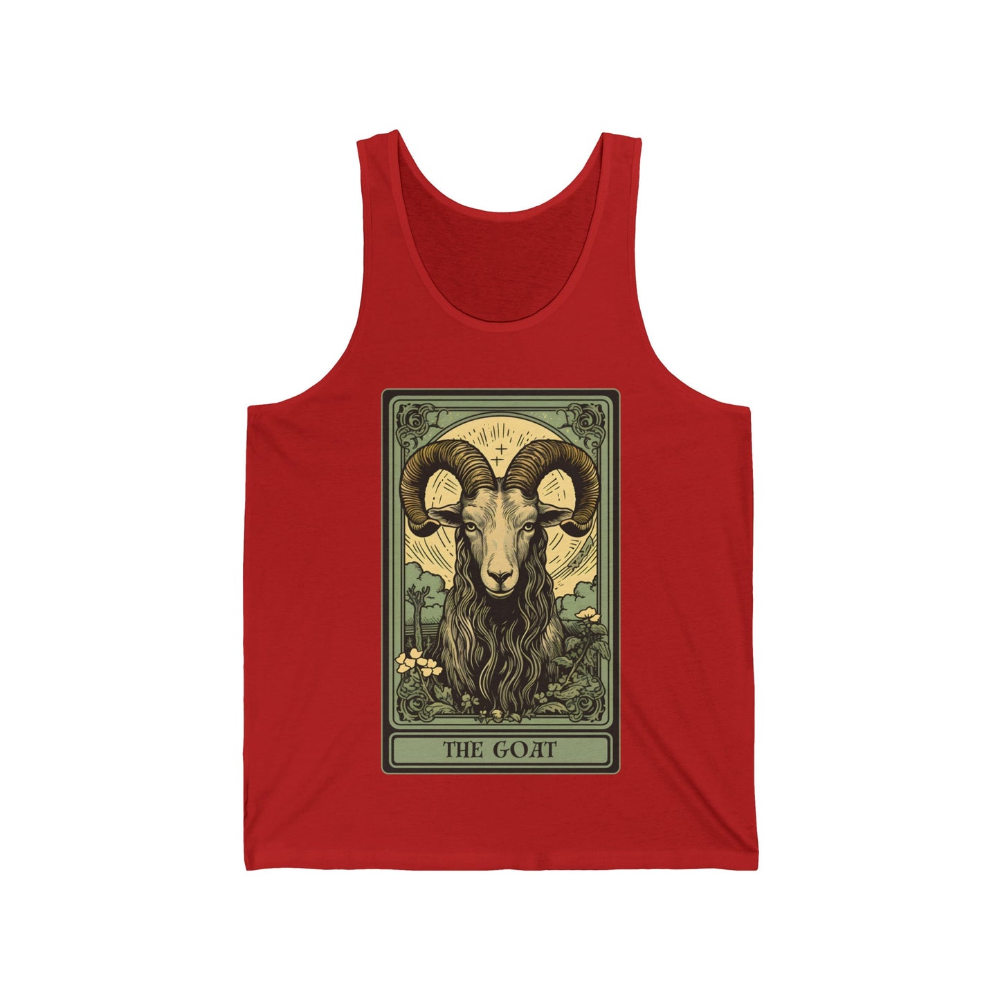 The Goat Tarot Card Tank Top, Animal