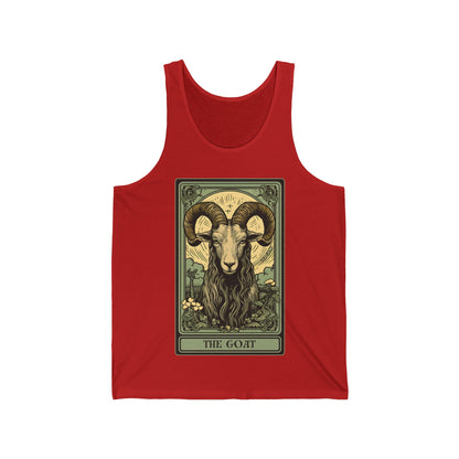 The Goat Tarot Card Tank Top, Animal