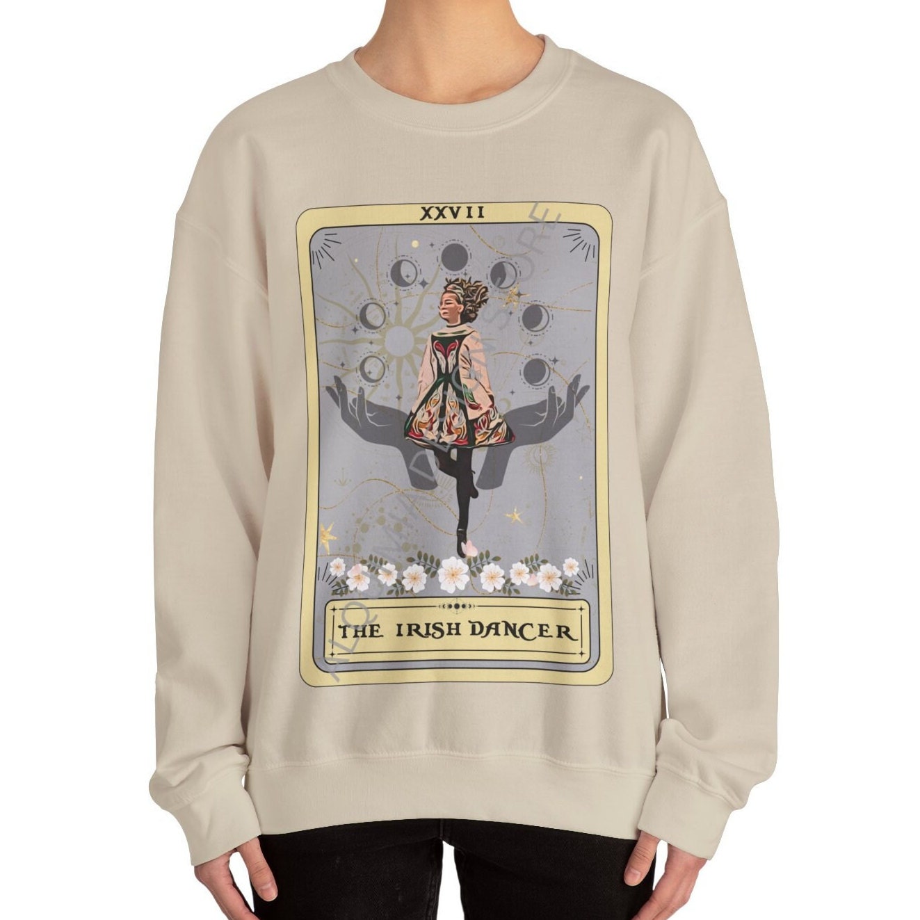 The Irish Dancer Tarot Card Sweatshirt, Irish Dance