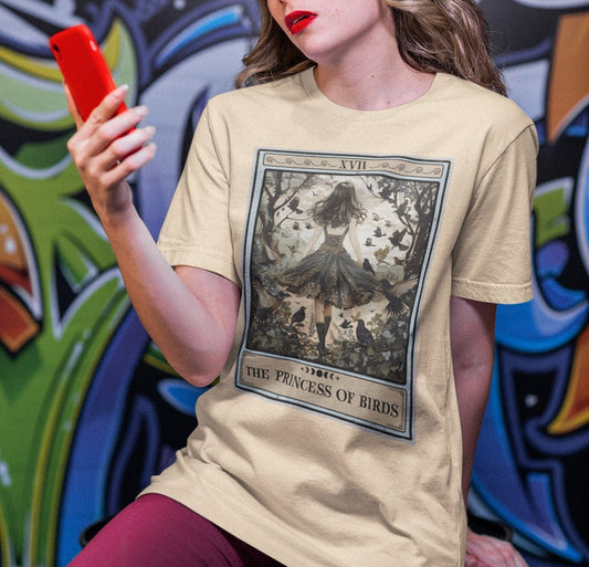 The Princess of Birds Tarot Card Shirt, Bird Lover