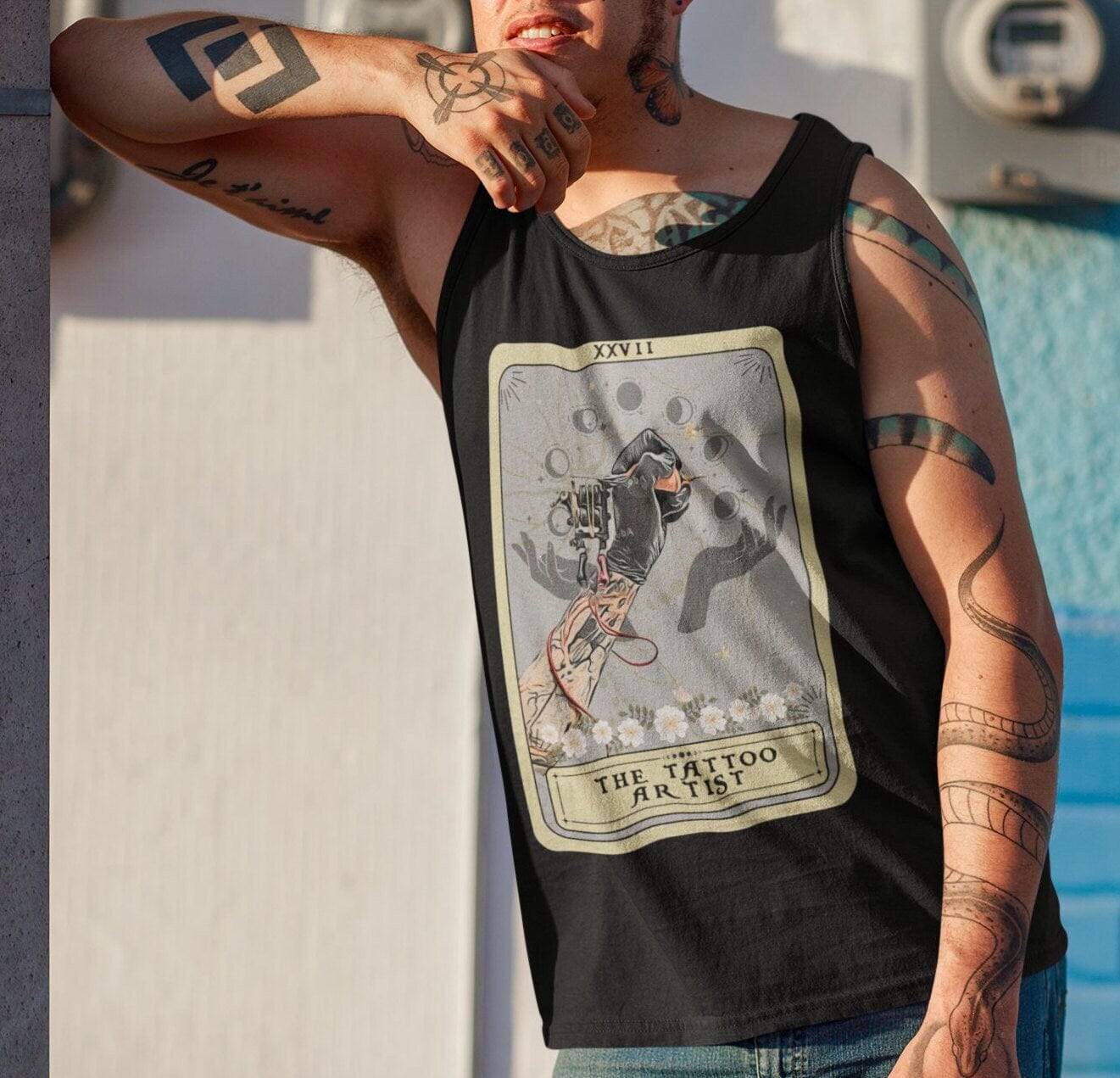 The Tattoo Artist Tarot Card Tank Top, Tattooist