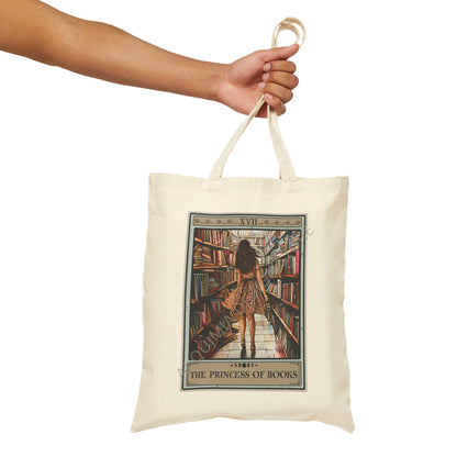 The Princess Of Books Tarot Card Tote Bag 15" x 16"