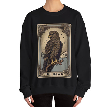 The Hawk Tarot Card Sweatshirt, Birds of Prey