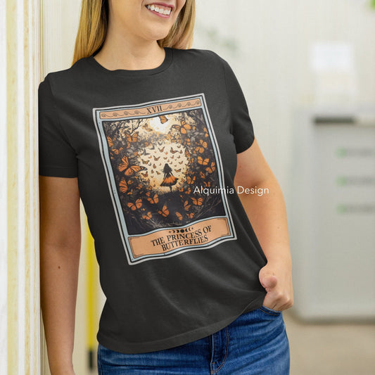 The Princess Of Butterflies Tarot Card Shirt, Butterfly