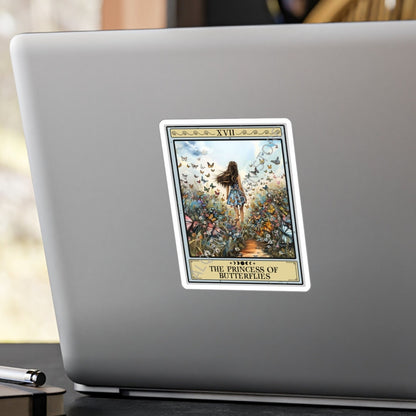 The Princess of Butterflies Tarot Card Sticker 3" x 4"