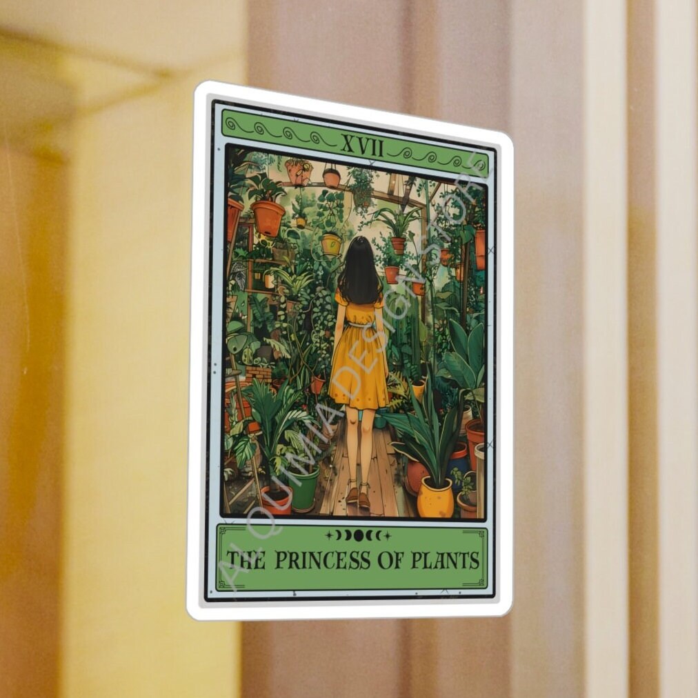 The Princess of Plants Tarot Card Sticker 3" x 4"