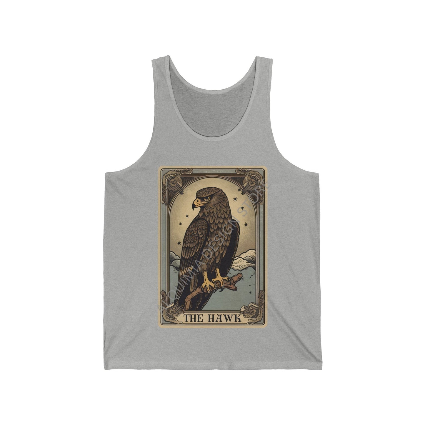 The Hawk Tarot Card Tank Top,  Birds of Prey