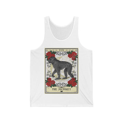 The Monkey Tarot Card Tank Top, Animal Lover