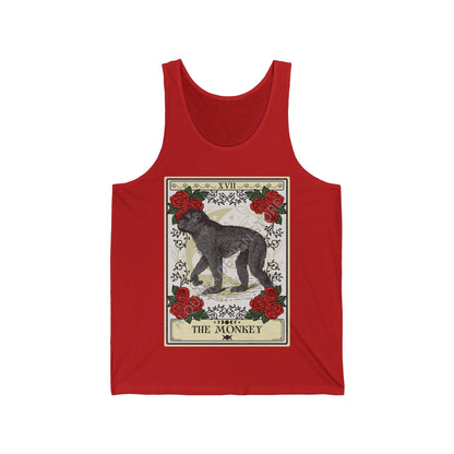 The Monkey Tarot Card Tank Top, Animal Lover