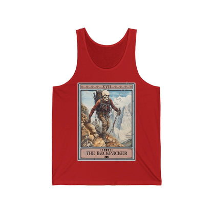 The Backpacker Tarot Card Tank Top, Hiking