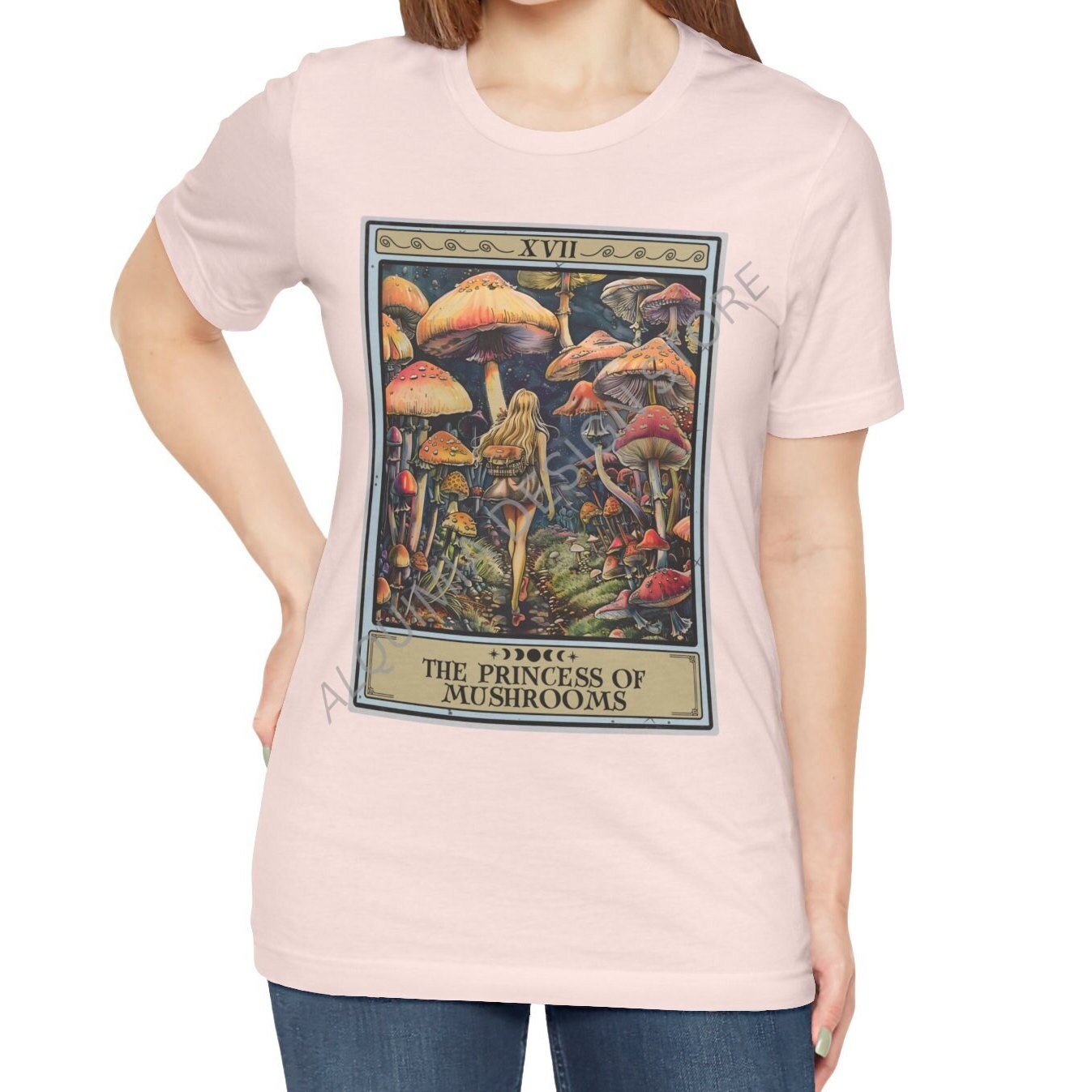 The Princess of Mushrooms Tarot Card Shirt, Mushroom